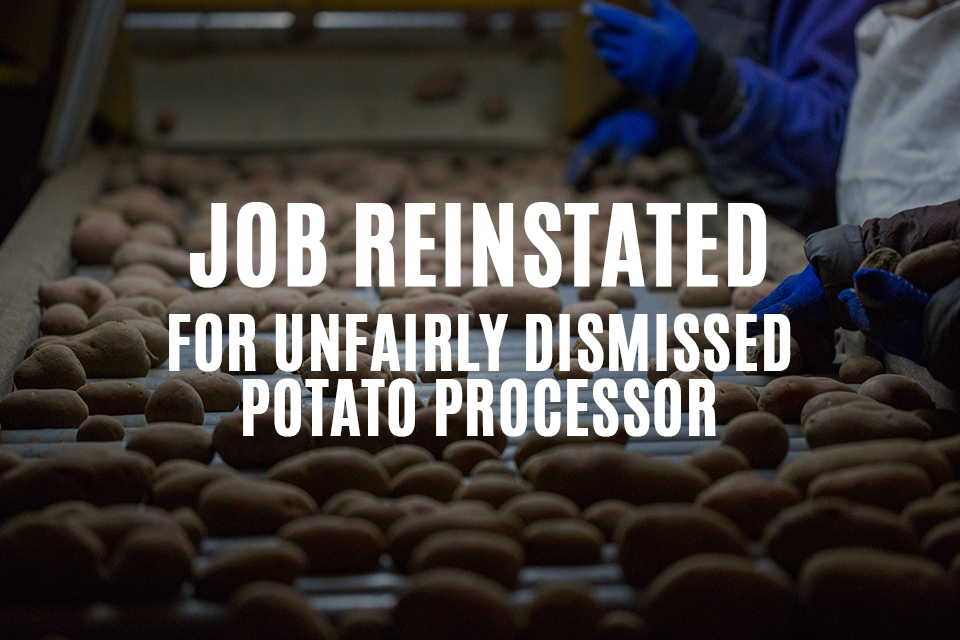 Worker's job reinstated after unfair dismissal